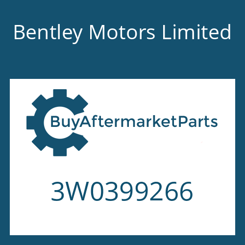 Bentley Motors Limited 3W0399266 - HEXALOBULAR DRIVING SCREW