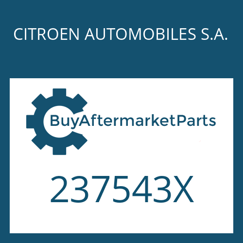 CITROEN AUTOMOBILES S.A. 237543X - SHIM RING