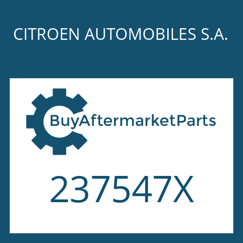 CITROEN AUTOMOBILES S.A. 237547X - SHIM RING