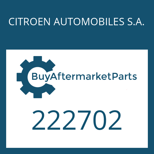 CITROEN AUTOMOBILES S.A. 222702 - WASHER