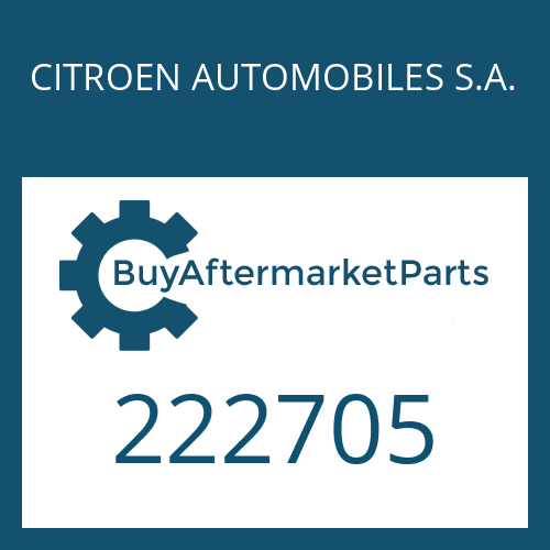 CITROEN AUTOMOBILES S.A. 222705 - WASHER