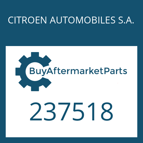 CITROEN AUTOMOBILES S.A. 237518 - SHIM PLATE