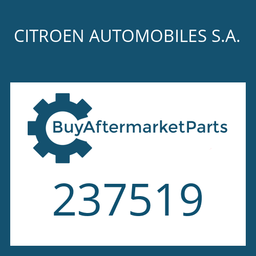 CITROEN AUTOMOBILES S.A. 237519 - SHIM PLATE