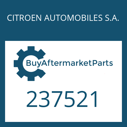 CITROEN AUTOMOBILES S.A. 237521 - SHIM PLATE