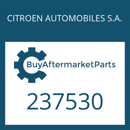 CITROEN AUTOMOBILES S.A. 237530 - SHIM PLATE