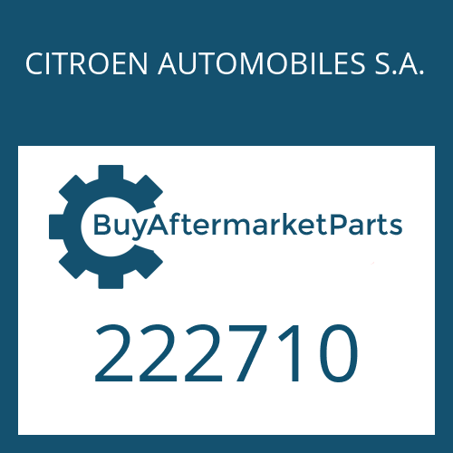 CITROEN AUTOMOBILES S.A. 222710 - WASHER