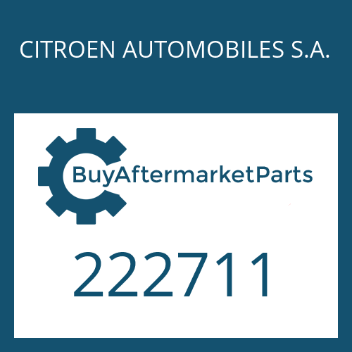 CITROEN AUTOMOBILES S.A. 222711 - WASHER