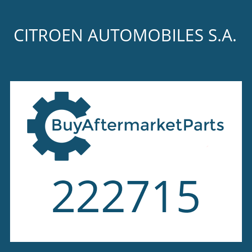 CITROEN AUTOMOBILES S.A. 222715 - WASHER