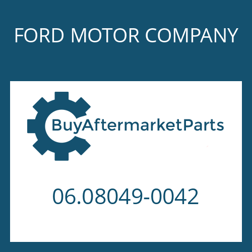 FORD MOTOR COMPANY 06.08049-0042 - SCREW PLUG