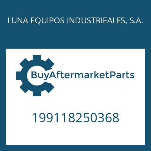 LUNA EQUIPOS INDUSTRIEALES, S.A. 199118250368 - ADJUSTMENT PLATE