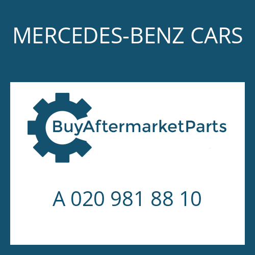 MERCEDES-BENZ CARS A 020 981 88 10 - NEEDLE CAGE