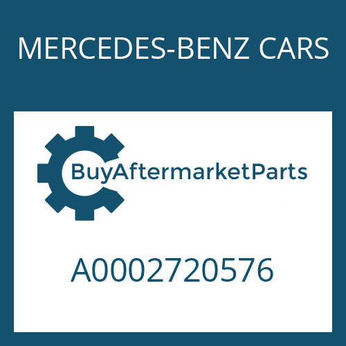 MERCEDES-BENZ CARS A0002720576 - WASHER