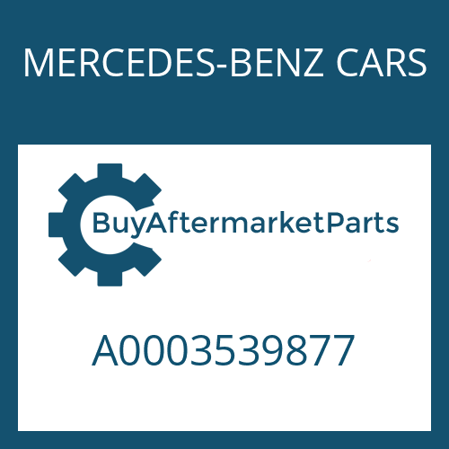 MERCEDES-BENZ CARS A0003539877 - WASHER