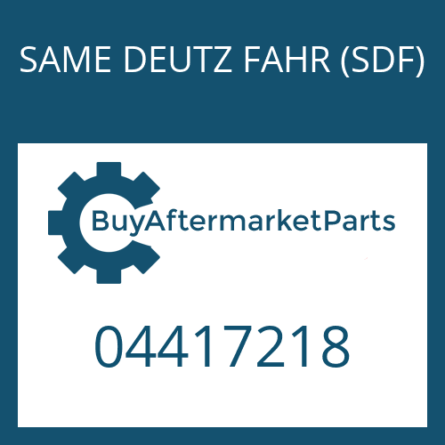 SAME DEUTZ FAHR (SDF) 04417218 - WASHER