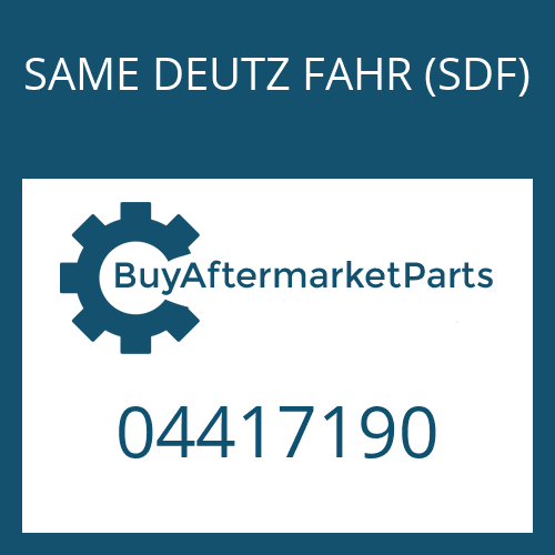 SAME DEUTZ FAHR (SDF) 04417190 - WASHER