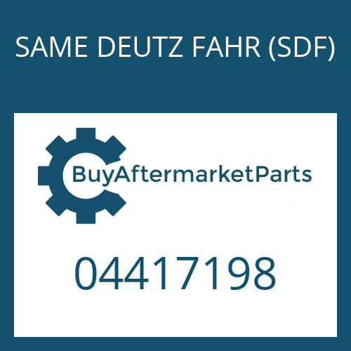 SAME DEUTZ FAHR (SDF) 04417198 - WASHER