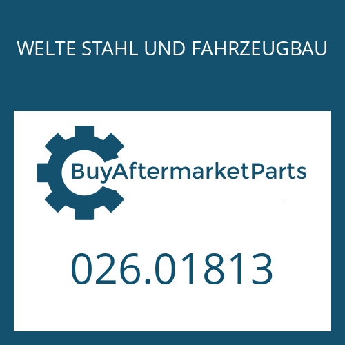 WELTE STAHL UND FAHRZEUGBAU 026.01813 - SHIM PLATE