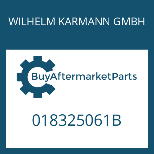 WILHELM KARMANN GMBH 018325061B - HEXALOBULAR DRIVING SCREW