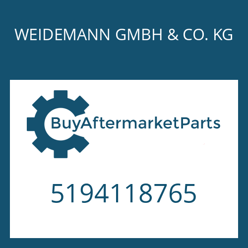 WEIDEMANN GMBH & CO. KG 5194118765 - COMPRESSION SPRING