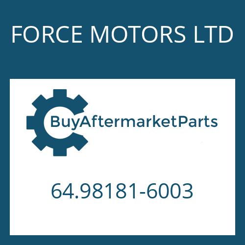 FORCE MOTORS LTD 64.98181-6003 - BREATHER