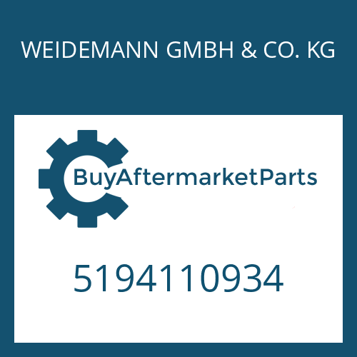 WEIDEMANN GMBH & CO. KG 5194110934 - WHEEL CYLINDER