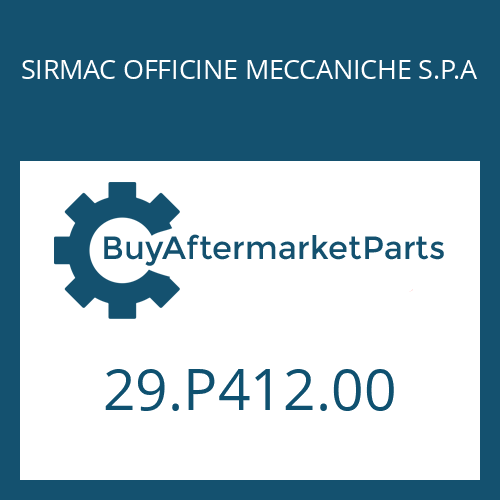 SIRMAC OFFICINE MECCANICHE S.P.A 29.P412.00 - ACTUATION