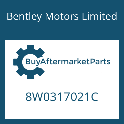 Bentley Motors Limited 8W0317021C - OIL COOLER