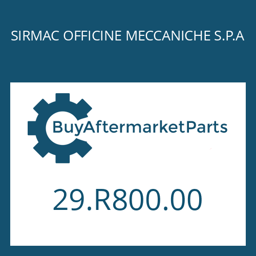 SIRMAC OFFICINE MECCANICHE S.P.A 29.R800.00 - BETAETIGUNG