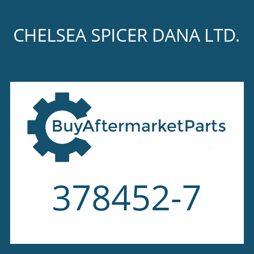 CHELSEA SPICER DANA LTD. 378452-7 - SCREW