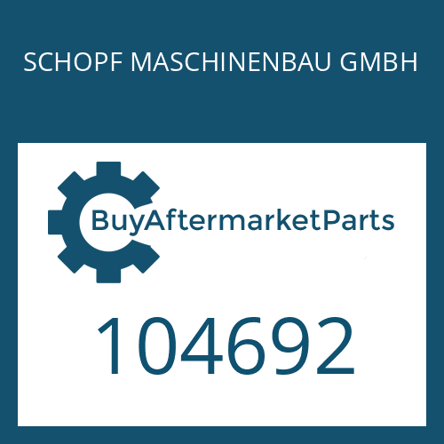 SCHOPF MASCHINENBAU GMBH 104692 - SHIM PLATE