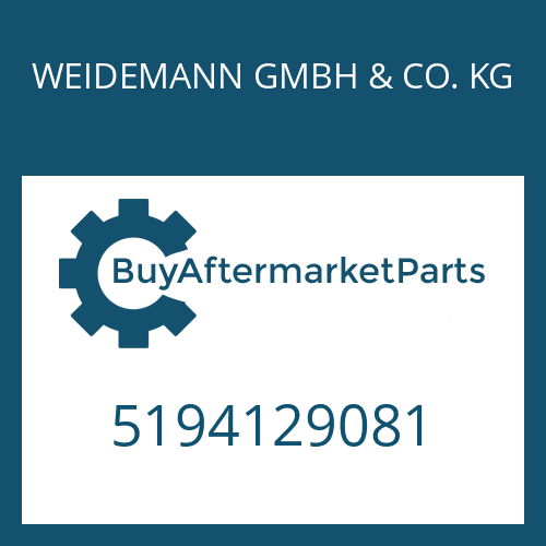 WEIDEMANN GMBH & CO. KG 5194129081 - SLOT. PIN