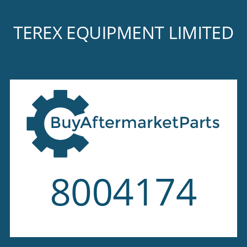 TEREX EQUIPMENT LIMITED 8004174 - O-RING