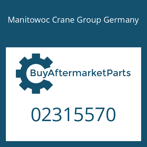 Manitowoc Crane Group Germany 02315570 - O-RING