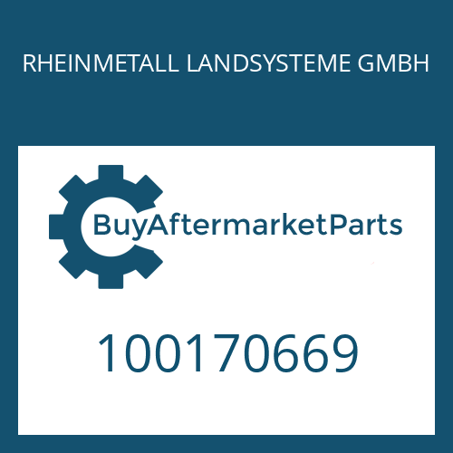 RHEINMETALL LANDSYSTEME GMBH 100170669 - SHAFT SEAL