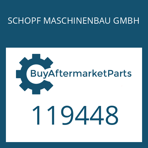 SCHOPF MASCHINENBAU GMBH 119448 - PROFILE SEALING RING