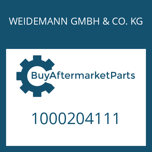 WEIDEMANN GMBH & CO. KG 1000204111 - SEALING RING