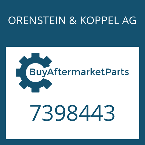 ORENSTEIN & KOPPEL AG 7398443 - NEEDLE SLEEVE