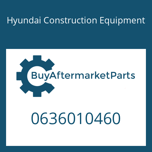 Hyundai Construction Equipment 0636010460 - HEXAGON SCREW