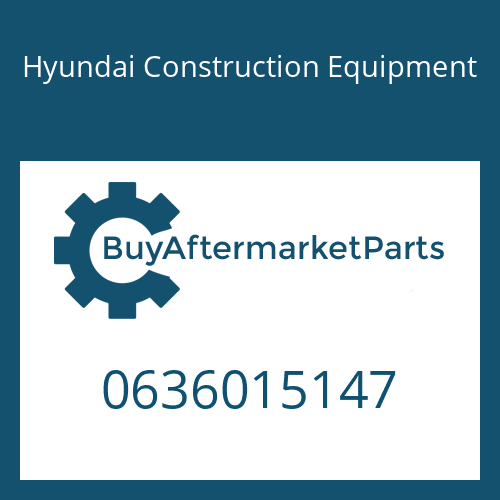 Hyundai Construction Equipment 0636015147 - HEXAGON SCREW