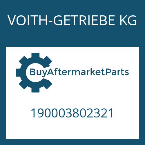 VOITH-GETRIEBE KG 190003802321 - HEXAGON SCREW