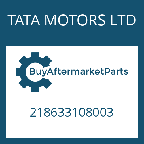 TATA MOTORS LTD 218633108003 - HEXAGON SCREW