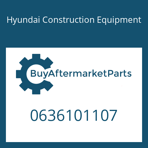 Hyundai Construction Equipment 0636101107 - CAP SCREW