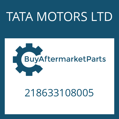 TATA MOTORS LTD 218633108005 - CAP SCREW