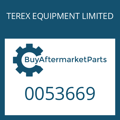 TEREX EQUIPMENT LIMITED 0053669 - CAP SCREW