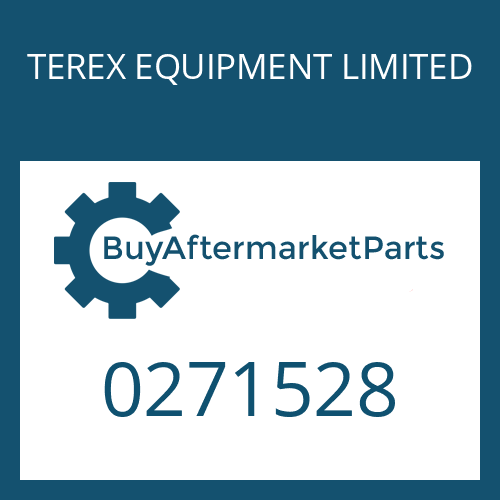 TEREX EQUIPMENT LIMITED 0271528 - SCREW PLUG