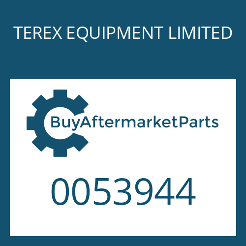 TEREX EQUIPMENT LIMITED 0053944 - CAP SCREW