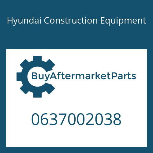 Hyundai Construction Equipment 0637002038 - HEXAGON NUT