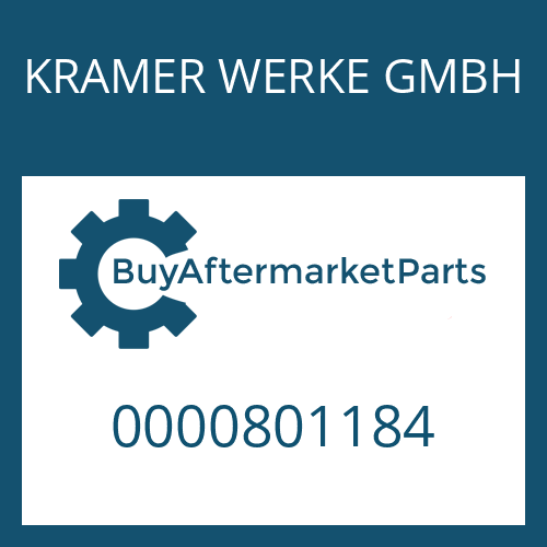 KRAMER WERKE GMBH 0000801184 - WASHER