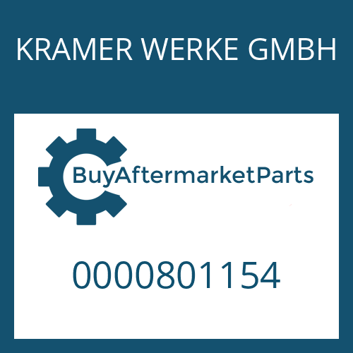 KRAMER WERKE GMBH 0000801154 - THRUST WASHER