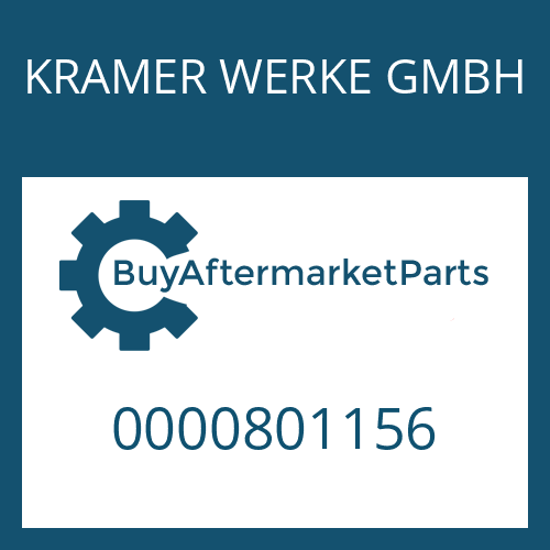 KRAMER WERKE GMBH 0000801156 - THRUST WASHER